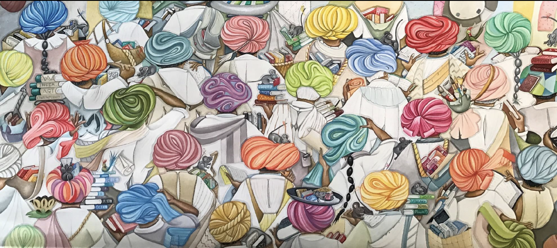 Studious Rajasthani Men